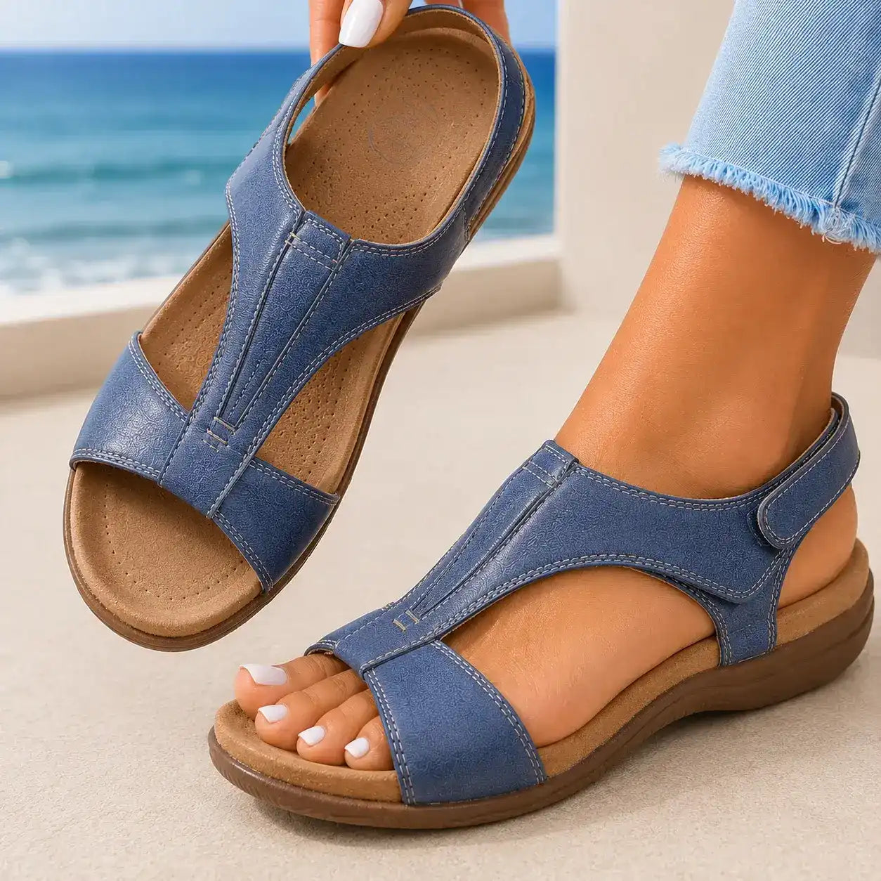 Jade | Vegan Leather Summer Sandals