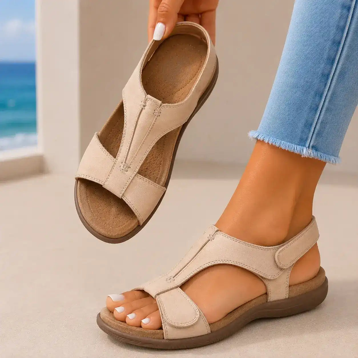 Jade | Vegan Leather Summer Sandals