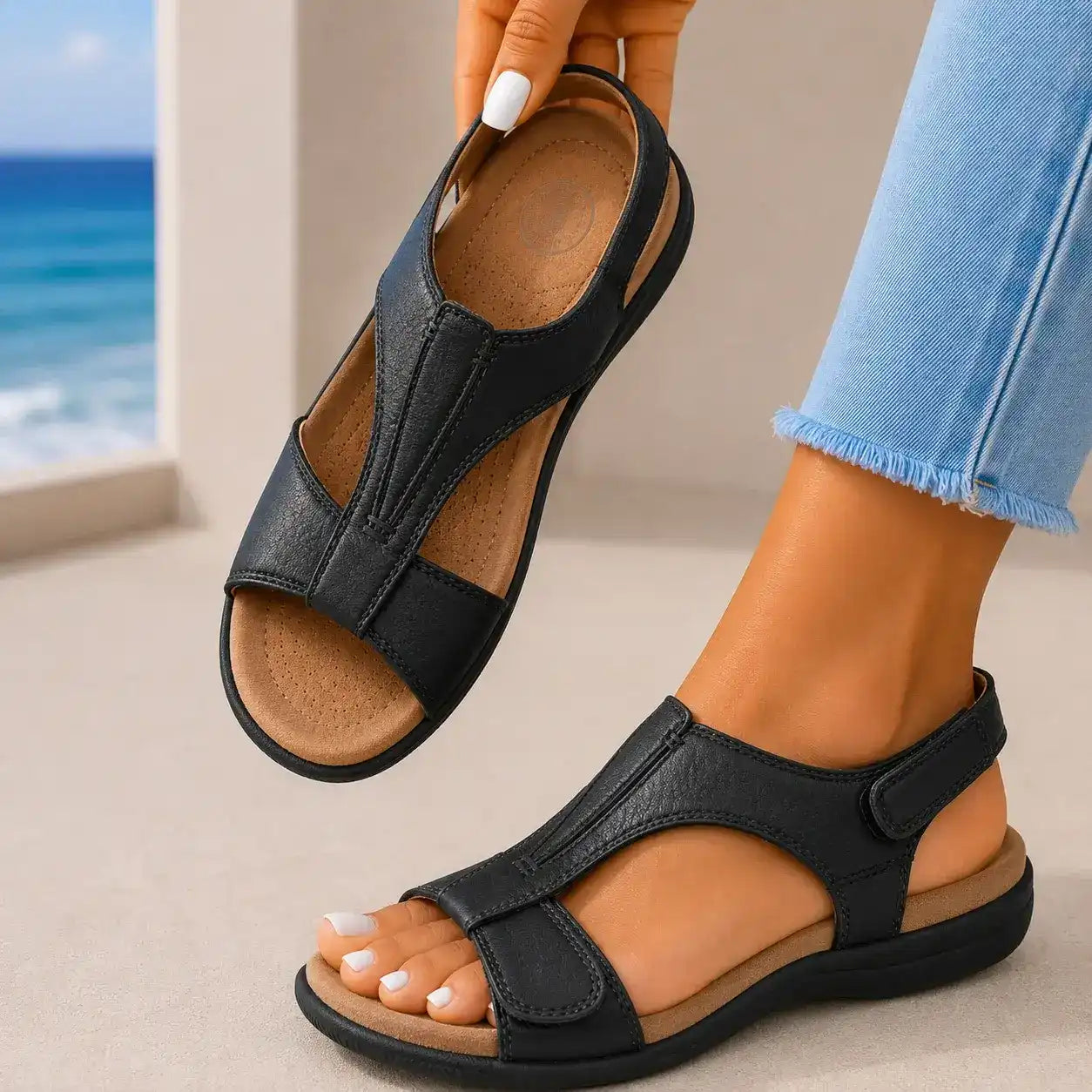 Jade | Vegan Leather Summer Sandals