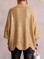 Abigail | Women's Oversized Cardigan with Collar and Large Buttons, Relaxed-Fit Cardigan | Everlasting Boutique