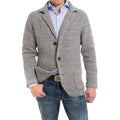 Achim | Men's Cardigan with Elegant Cut, Tailored Cardigan | Everlasting Boutique | Light Grey