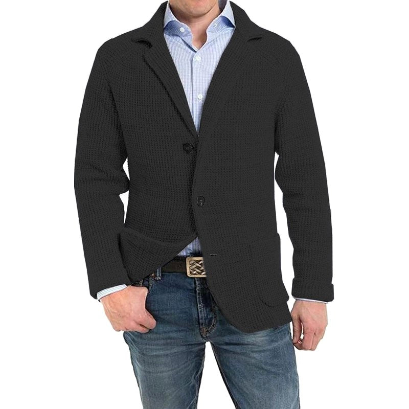 Achim | Men's Cardigan with Elegant Cut, Tailored Cardigan | Everlasting Boutique | Light Grey