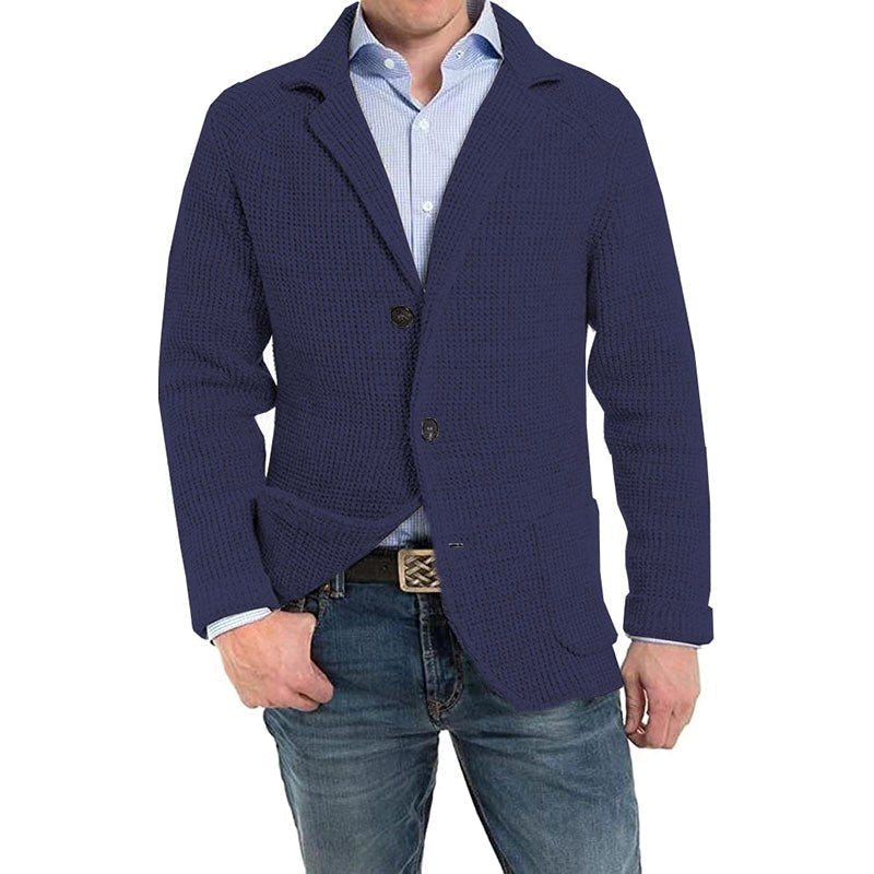 Achim | Men's Cardigan with Elegant Cut, Tailored Cardigan | Everlasting Boutique | Light Grey