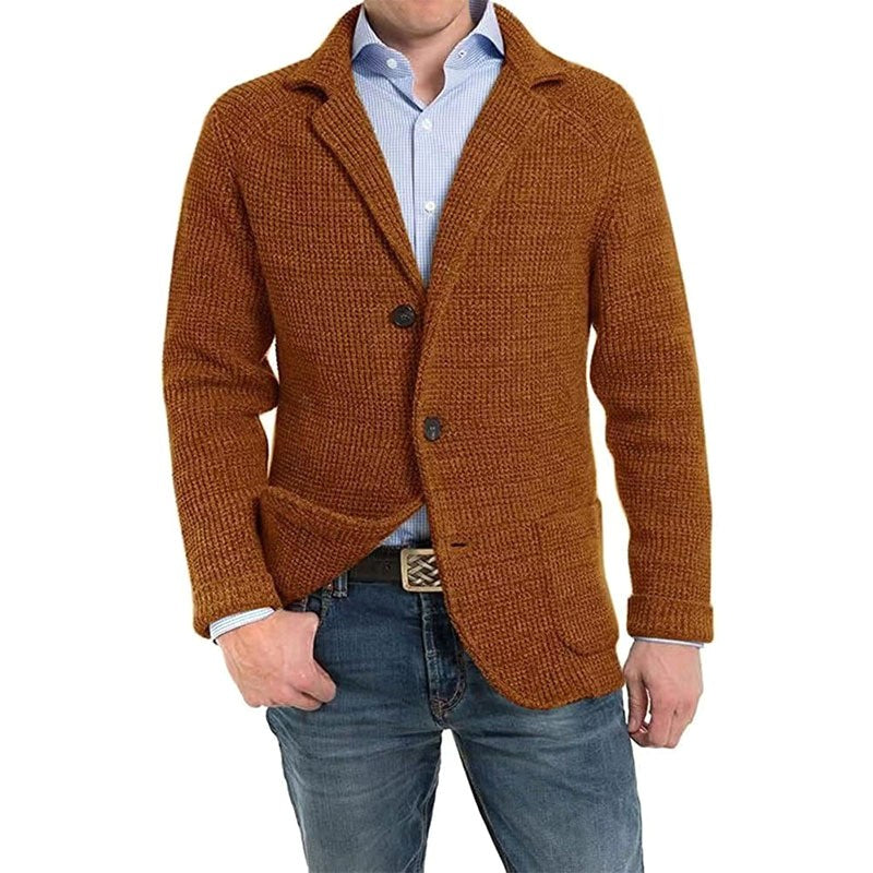 Achim | Men's Cardigan with Elegant Cut, Tailored Cardigan | Everlasting Boutique | Light Grey