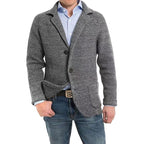 Achim | Men's Cardigan with Elegant Cut, Tailored Cardigan | Everlasting Boutique | Light Grey
