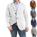 Achim | Men's Cardigan with Elegant Cut, Tailored Cardigan | Everlasting Boutique | Blue