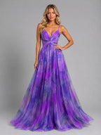 Ada | Women's Floral V-Neck Maxi Dress, Flowing Silhouette Evening Dress | Everlasting Boutique
