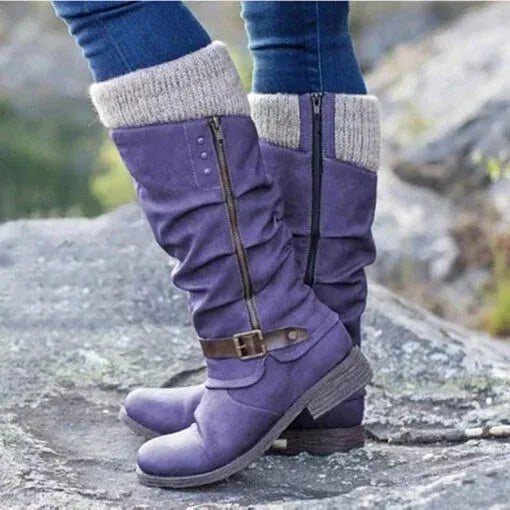 Ada | Women's Orthopedic Boots, Autumn Walking Boots | Everlasting Boutique | Purple
