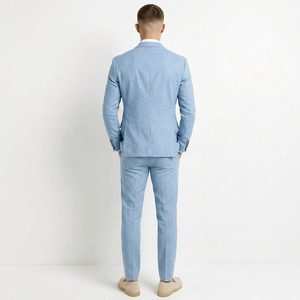 Adam | Men's Two-Piece Linen Suit, Modern Linen Suit | Everlasting Boutique
