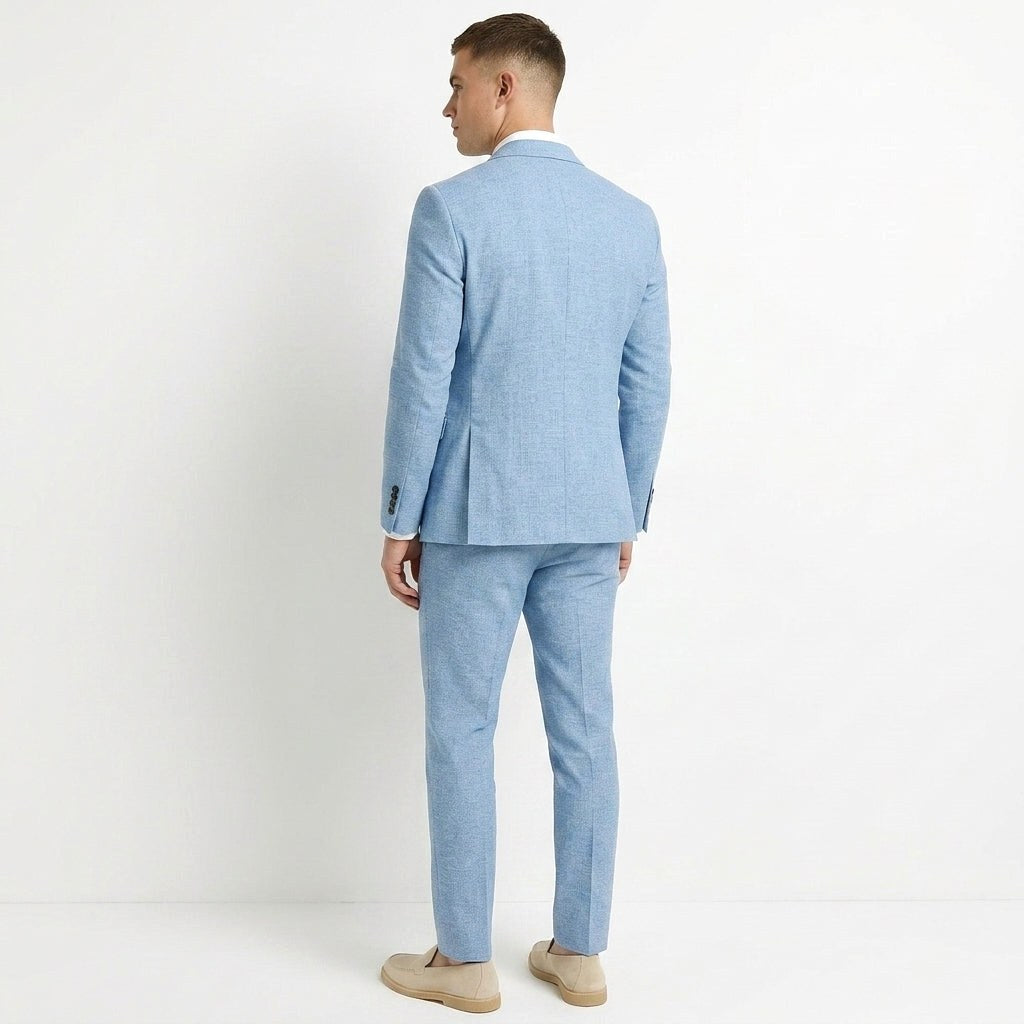 Adam | Men's Two-Piece Linen Suit, Modern Linen Suit | Everlasting Boutique