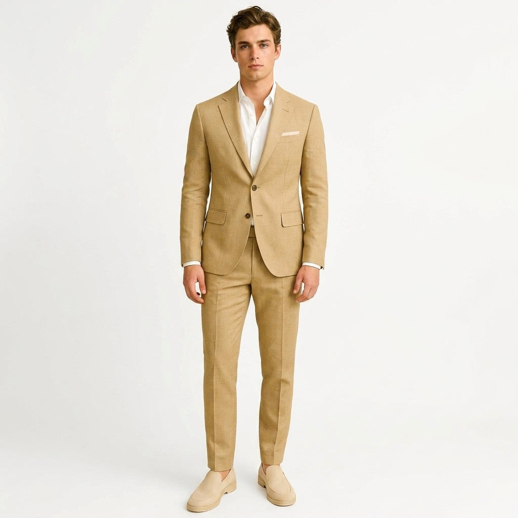 Adam | Men's Two-Piece Linen Suit, Modern Linen Suit | Everlasting Boutique