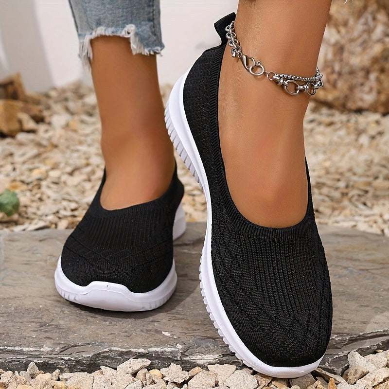 Adeline | Women's Orthopaedic Slip-On Trainers, Lightweight Everyday Trainers | Everlasting Boutique | Purple