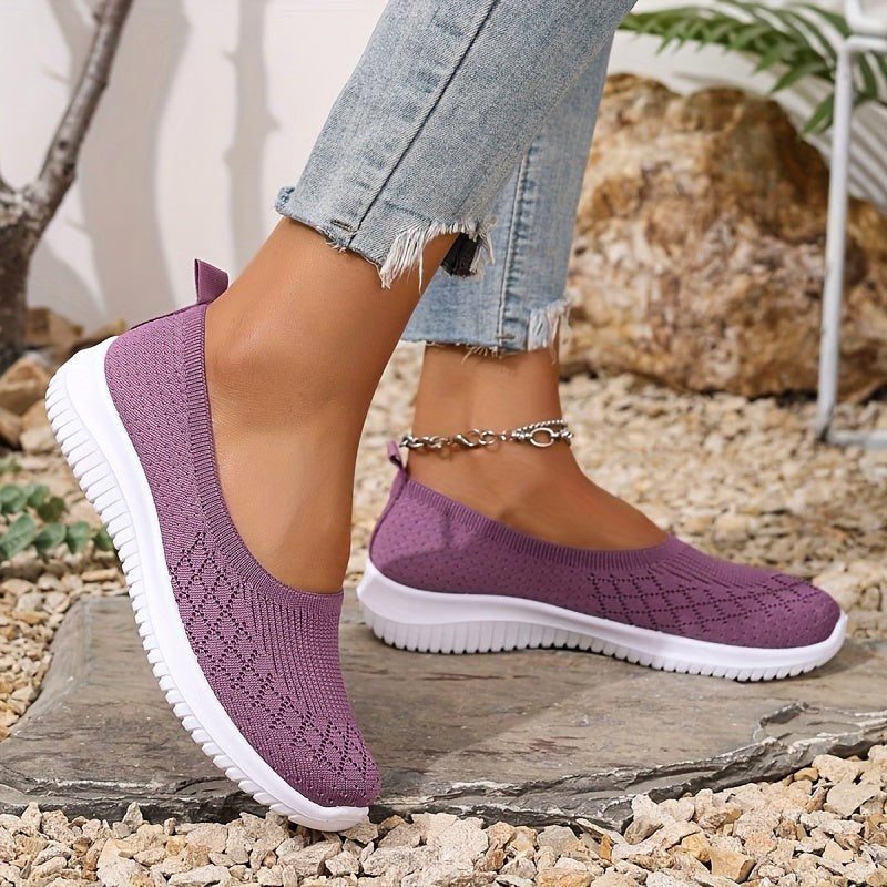Adeline | Women's Orthopaedic Slip-On Trainers, Lightweight Everyday Trainers | Everlasting Boutique | Black