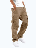 Aidan | Men's Relaxed Fit Cargo Trousers, Straight-Leg Practical Trousers | Everlasting Boutique