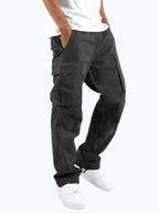 Aidan | Men's Relaxed Fit Cargo Trousers, Straight-Leg Practical Trousers | Everlasting Boutique