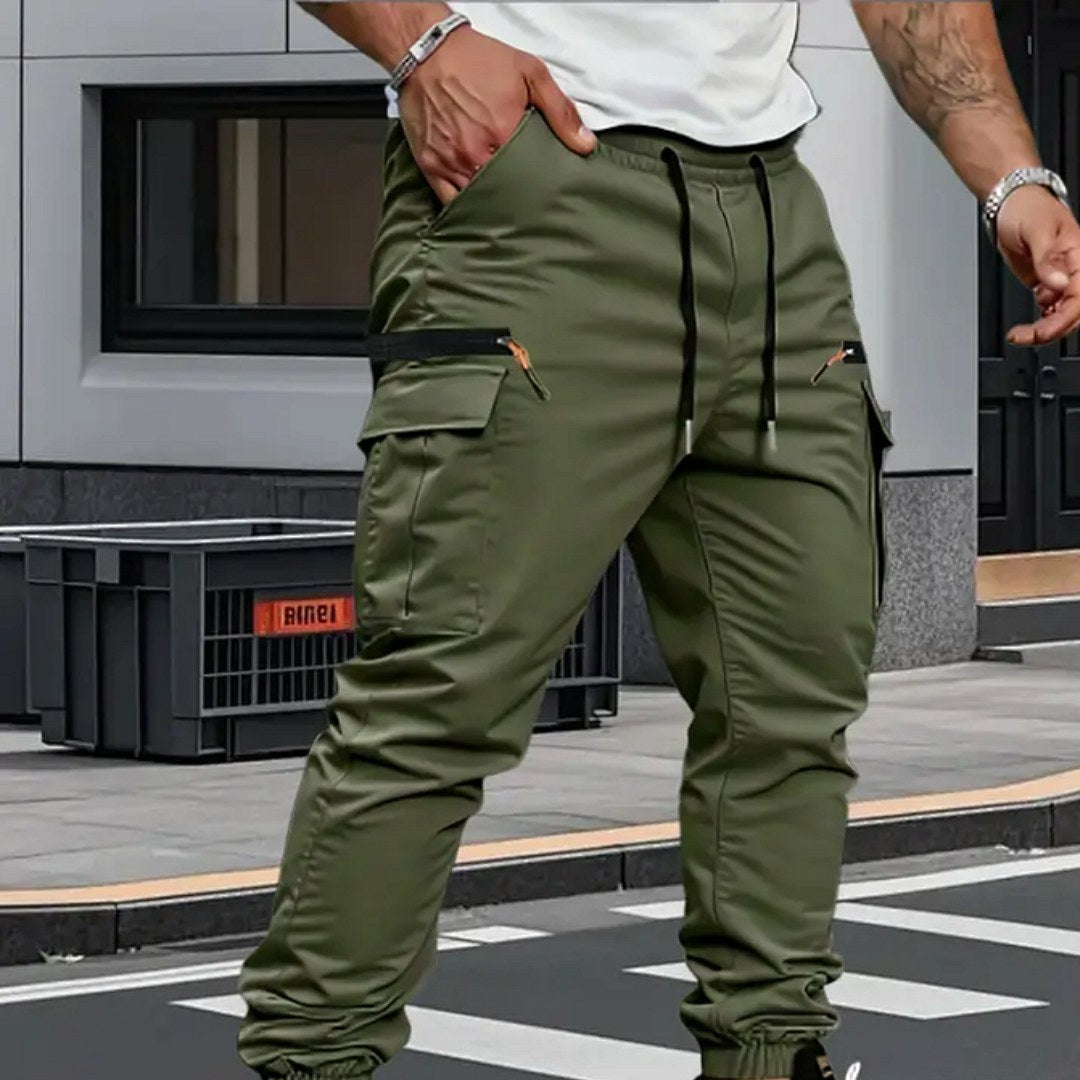 Alastair | Men's Stretch Jogger Trousers, Relaxed Fit Joggers | Everlasting Boutique | Grey