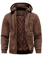 Albrecht | Men's Winter Jacket with Hood, Rugged Jacket for Cold Days | Everlasting Boutique | Brown