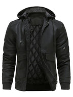 Albrecht | Men's Winter Jacket with Hood, Rugged Jacket for Cold Days | Everlasting Boutique | Brown