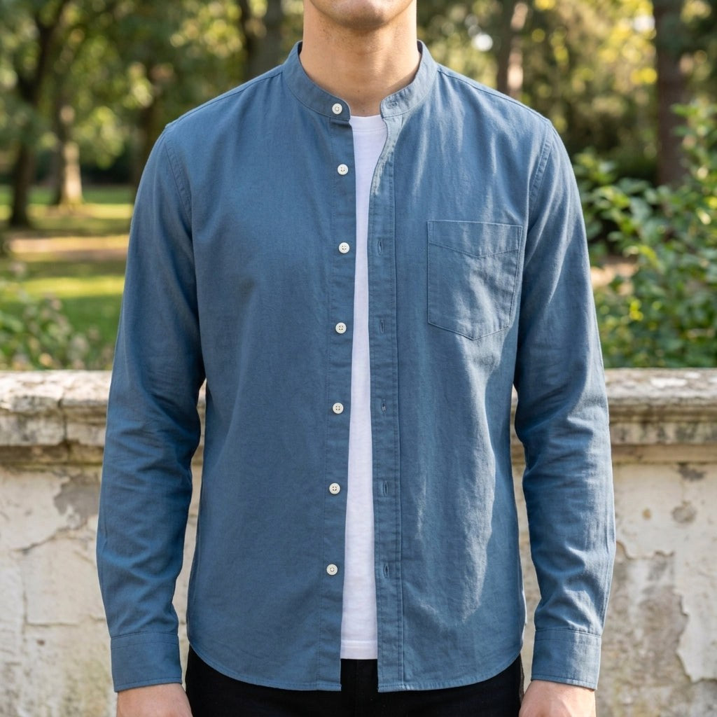 Alex | Women's Long Sleeve Cotton-Blend Shirt, Tailored Button-Up Shirt | Everlasting Boutique