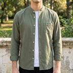 Alex | Women's Long Sleeve Cotton-Blend Shirt, Tailored Button-Up Shirt | Everlasting Boutique