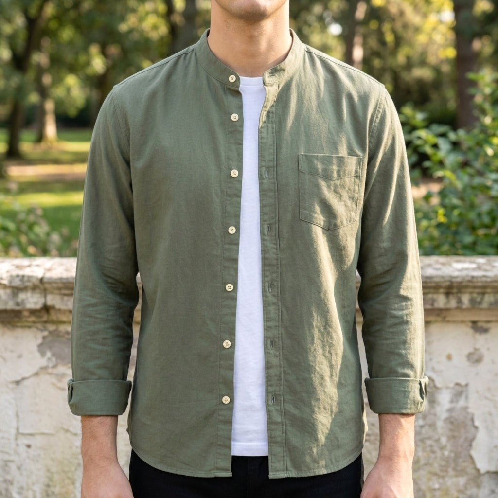 Alex | Women's Long Sleeve Cotton-Blend Shirt, Tailored Button-Up Shirt | Everlasting Boutique