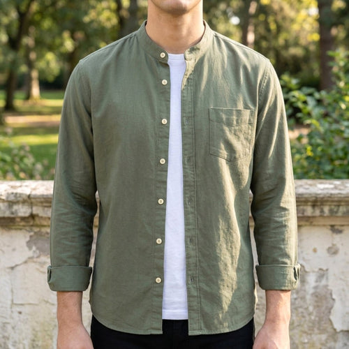 Alex | Women's Long Sleeve Cotton-Blend Shirt, Tailored Button-Up Shirt | Everlasting Boutique