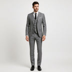 Alexander | Men's Three-Piece Suit with Waistcoat Formal, Elegant Suit Set | Everlasting Boutique | Pomegranate Red