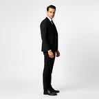 Alexander | Men's Three-Piece Suit with Waistcoat Formal, Elegant Suit Set | Everlasting Boutique | Black