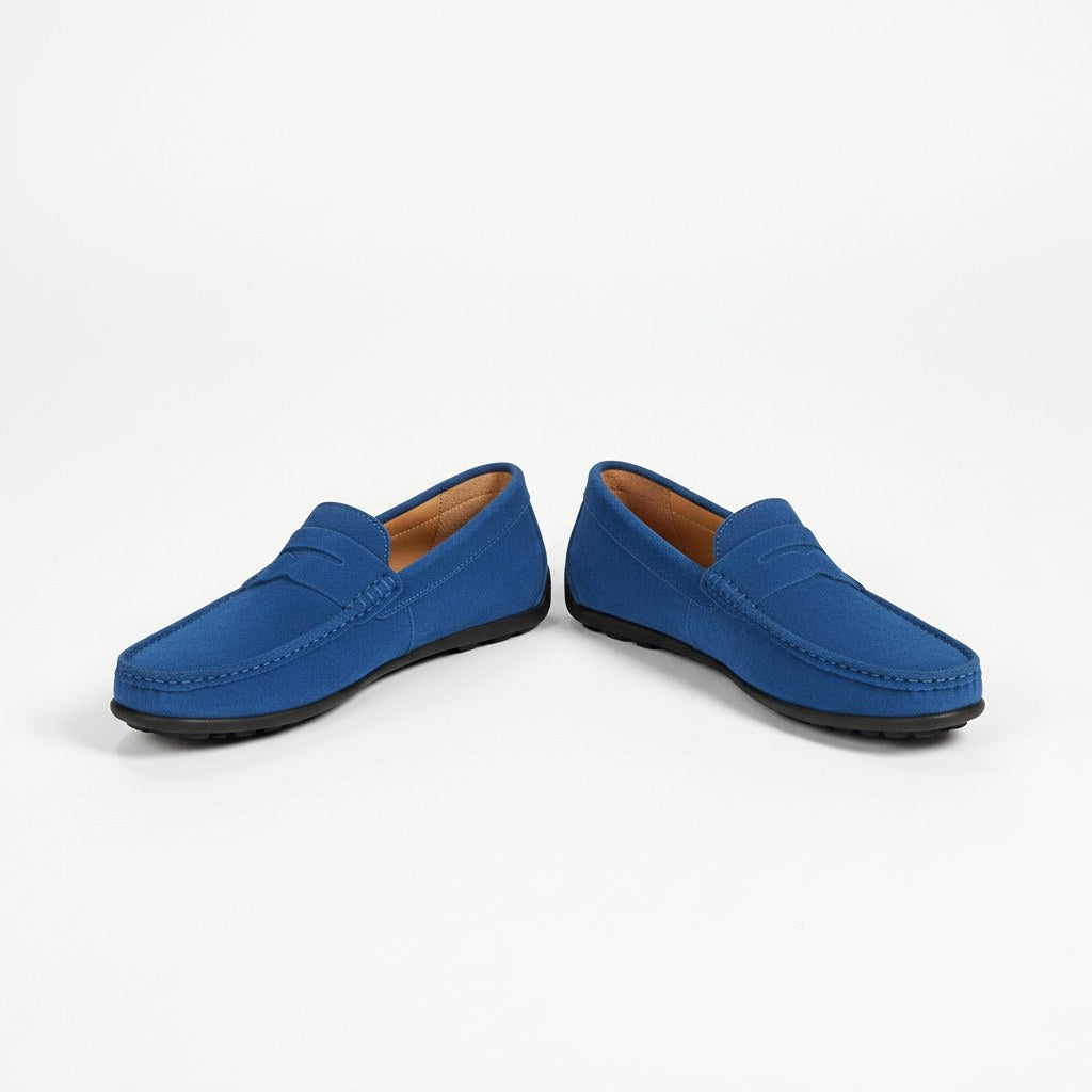 Alfie | Men's Suede-Effect Slip-On Loafers, Flexible Sole Loafers | Everlasting Boutique