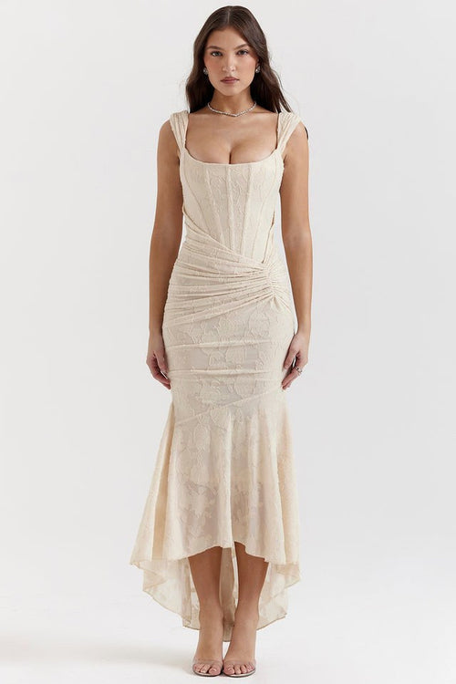 Alicja | Women's Lace Evening Dress with Fitted Silhouette, Elegant Evening Dress | Everlasting Boutique