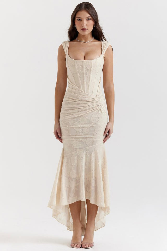 Alicja | Women's Lace Evening Dress with Fitted Silhouette, Elegant Evening Dress | Everlasting Boutique