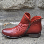 Amelia | Women's Orthopedic Ankle Boots, Perfect for Autumn Walks | Everlasting Boutique | Red