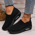 Amelie | Women's Cushioned Slip-On Shoes, Orthopaedic Comfort Shoes | Everlasting Boutique | Black