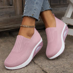 Amelie | Women's Cushioned Slip-On Shoes, Orthopaedic Comfort Shoes | Everlasting Boutique | Black