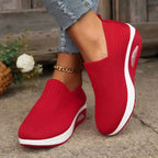 Amelie | Women's Cushioned Slip-On Shoes, Orthopaedic Comfort Shoes | Everlasting Boutique | Black
