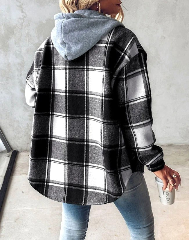 Anais | Women's Hooded Drawstring Hoodie, Loose-Fit Comfort Jacket | Everlasting Boutique