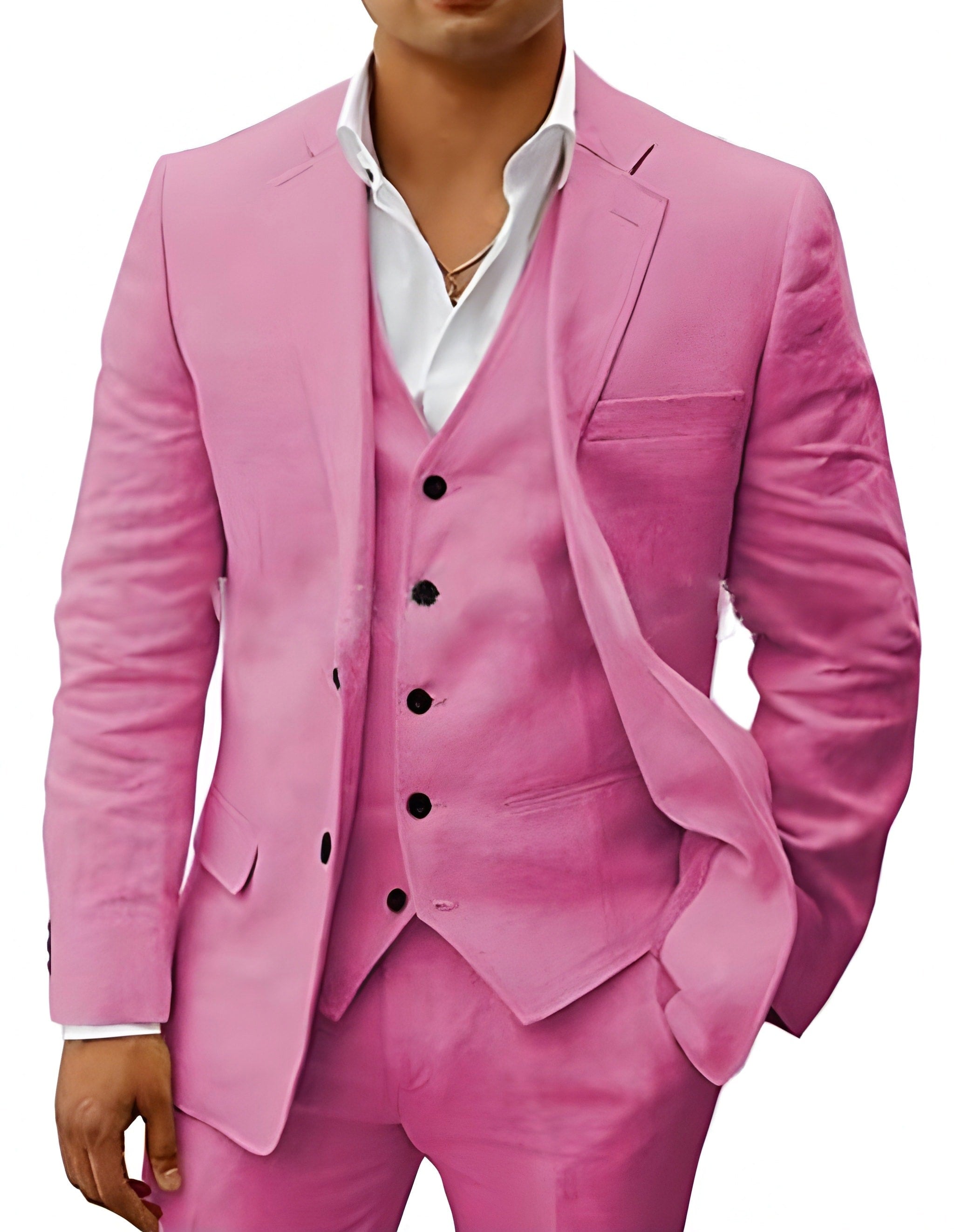 Andreas | Men's Three-Piece Suit with Classic Blazer, Waistcoat and Trousers, Elegant Suit | Everlasting Boutique | Khaki