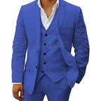 Andreas | Men's Three-Piece Suit with Classic Blazer, Waistcoat and Trousers, Elegant Suit | Everlasting Boutique | Brown