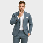Andrew | Men's Slim-Fit Suit with Lapels, Two-Piece Suit | Everlasting Boutique