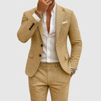Andrew | Men's Slim-Fit Suit with Lapels, Two-Piece Suit | Everlasting Boutique