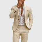 Andrew | Men's Slim-Fit Suit with Lapels, Two-Piece Suit | Everlasting Boutique