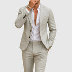 Andrew | Men's Slim-Fit Suit with Lapels, Two-Piece Suit | Everlasting Boutique