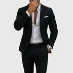 Andrew | Men's Slim-Fit Suit with Lapels, Two-Piece Suit | Everlasting Boutique