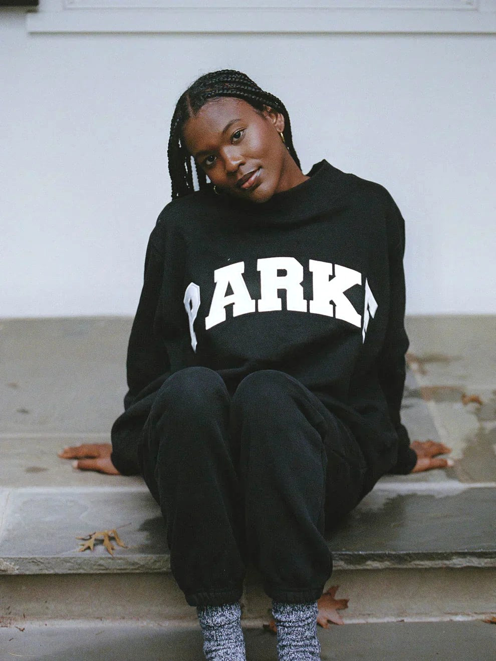 Annabelle | Women's Oversized Varsity Sweatshirt, Chenille Lettering Crewneck Jumper | Everlasting Boutique