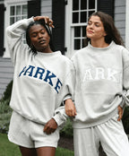Annabelle | Women's Oversized Varsity Sweatshirt, Chenille Lettering Crewneck Jumper | Everlasting Boutique
