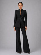 Annie | Women's Tailored Blazer & Trouser Suit Set, Smart Two-Piece Suit | Everlasting Boutique | Black