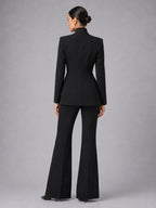 Annie | Women's Tailored Blazer & Trouser Suit Set, Smart Two-Piece Suit | Everlasting Boutique | Cream