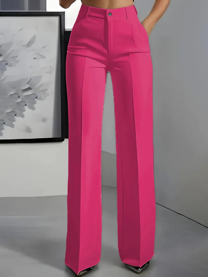 Antonina | Women's High-Waisted Wide-Leg Trousers, Smart Tailored Trousers | Everlasting Boutique