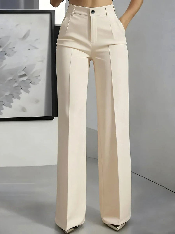 Antonina | Women's High-Waisted Wide-Leg Trousers, Smart Tailored Trousers | Everlasting Boutique