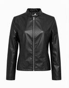 Arabella | Women's Tailored Leather Jacket with Zip Fastening, Classic Leather Jacket | Everlasting Boutique